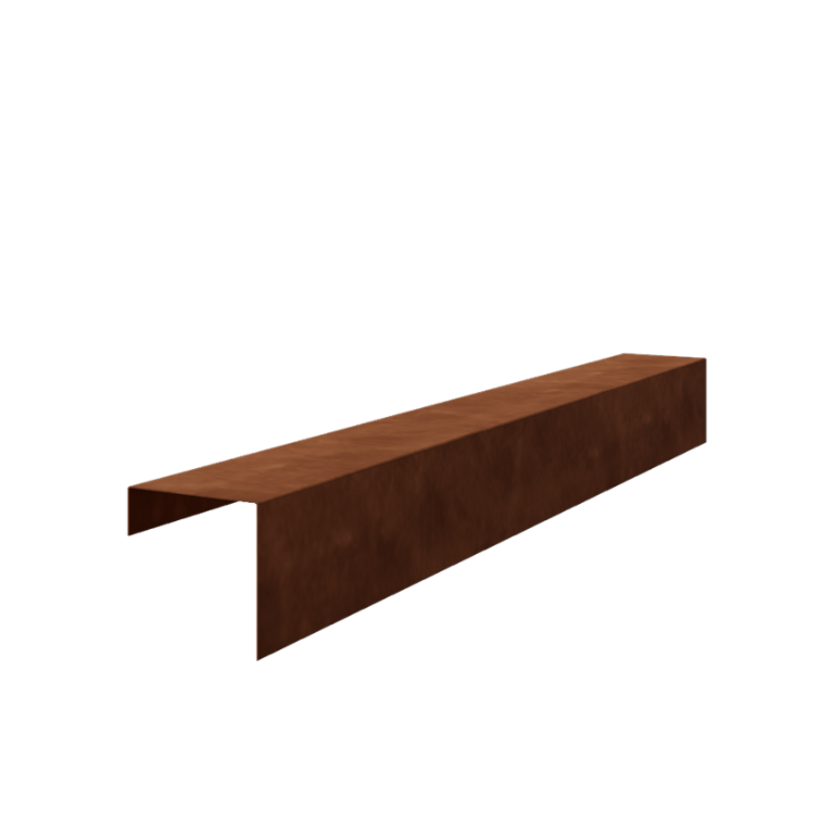 Cortenstahl U-Profil - 15 x 15 x 5 cm - 150 cm