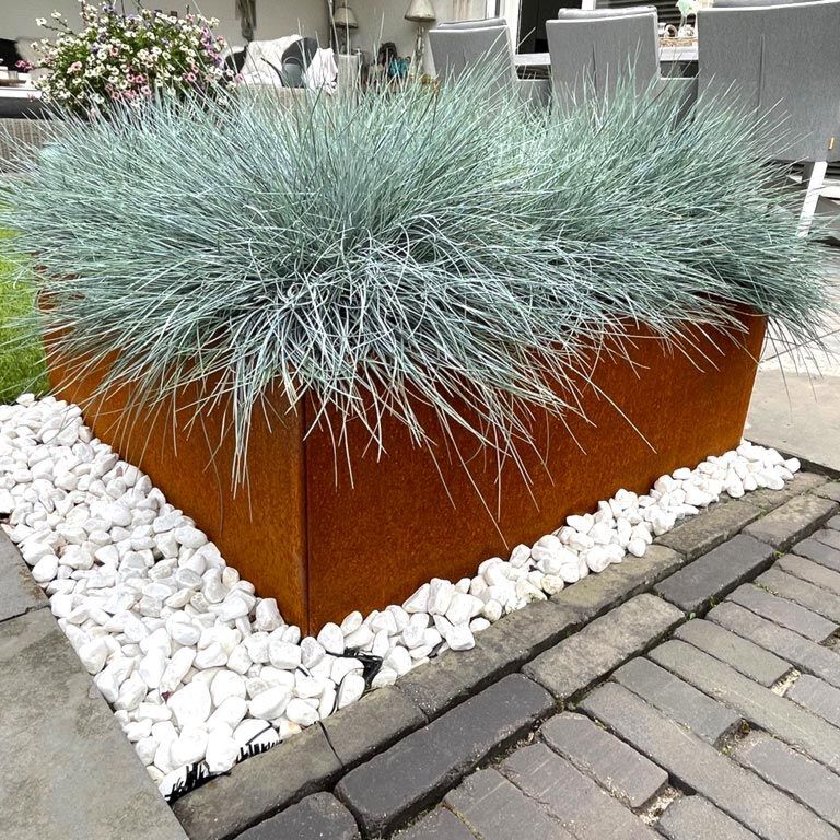 Pflanzkübel aus Cortenstahl Miami 80 x 80 cm
