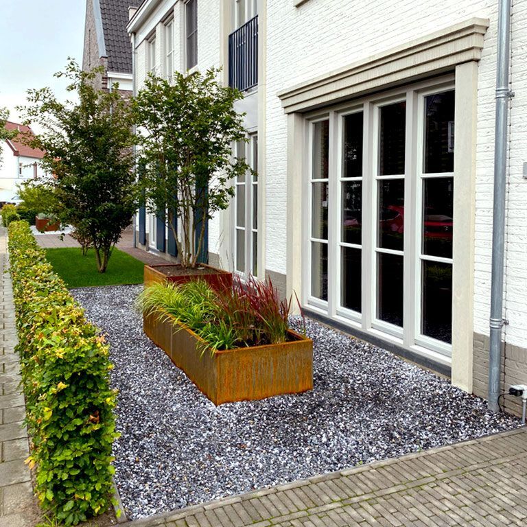 Hochbeet aus Cortenstahl Texas xxl 240 x 60 cm