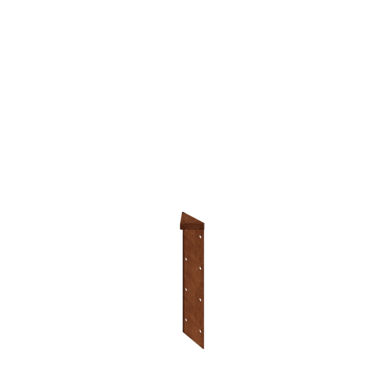 Cortenstahl Pflanzkübel - Eckstück 180° - 40 cm