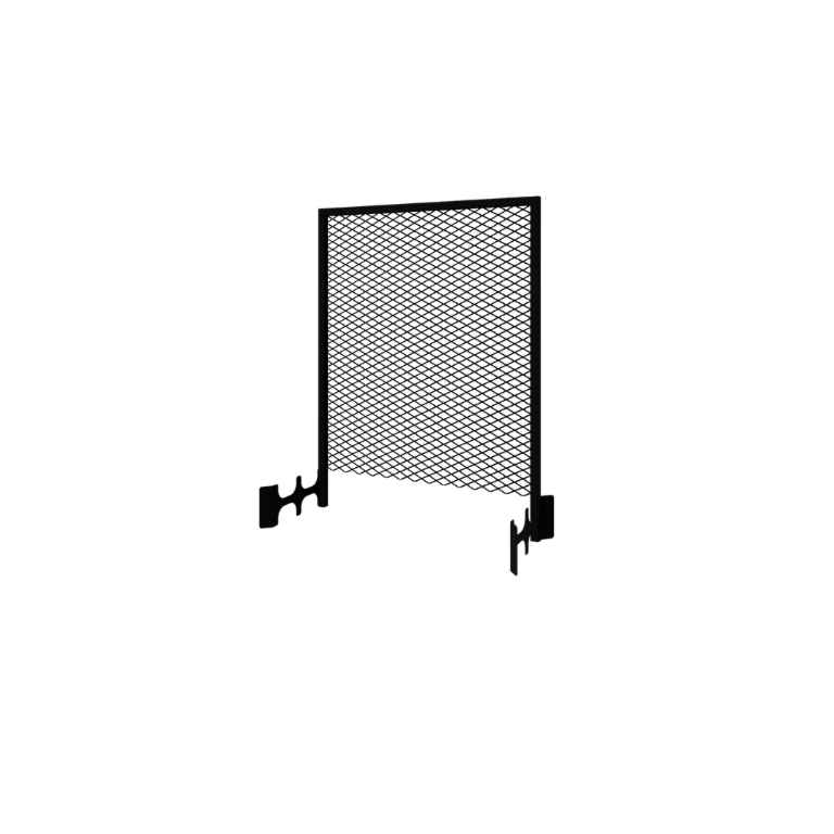 Rankgitter aus Stahl - 90 x 3 x 117,5 cm - RAL9005 matte (schwarz) - Für Pflanzkübel 40 cm