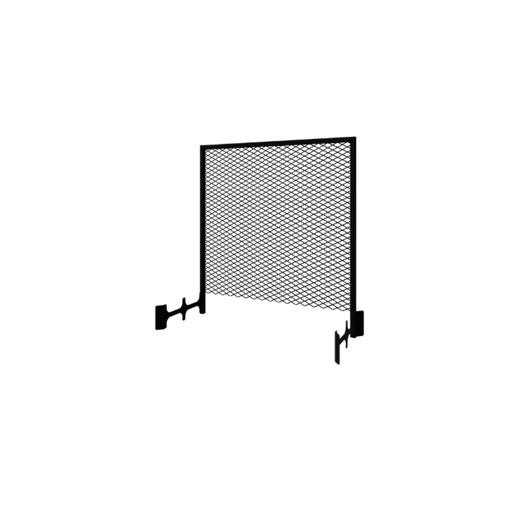 Schwarze Rankgitter für Pflanzkübel 50 x 120 cm