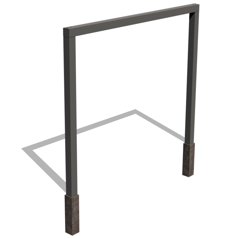 Pergola gerade aus pulverbeschichtetem Stahl 300 cm
