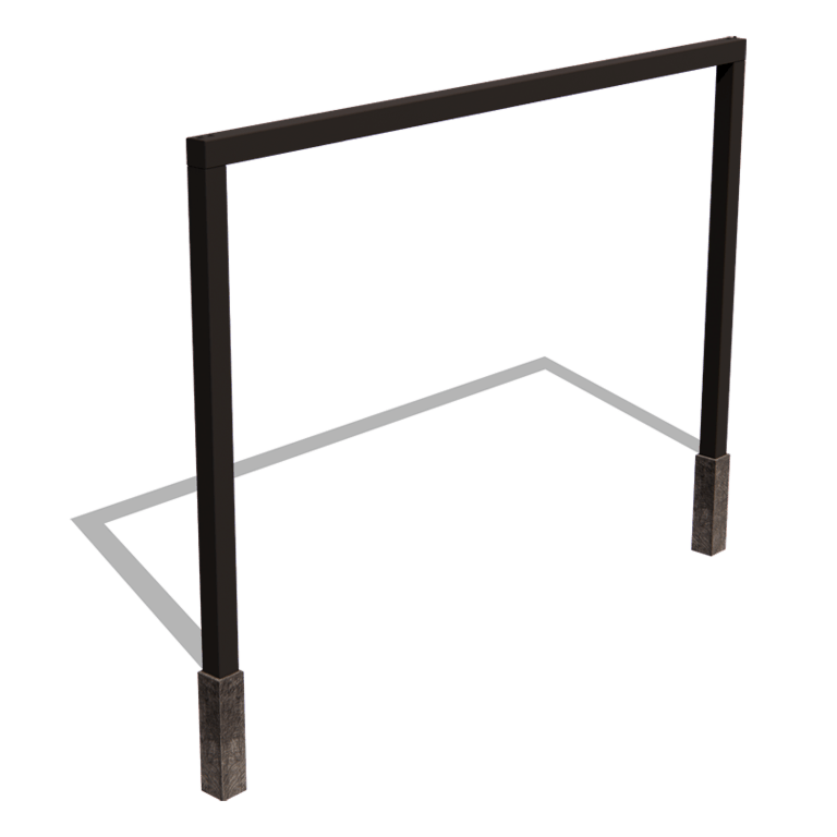 Pergola gerade aus pulverbeschichtetem Stahl 400 cm