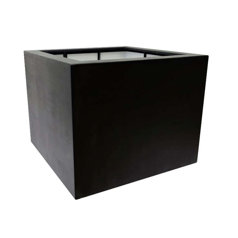 Fiberglas Pflanzkübel - Viereck - 100 x 100 x 80 cm - Mit Boden