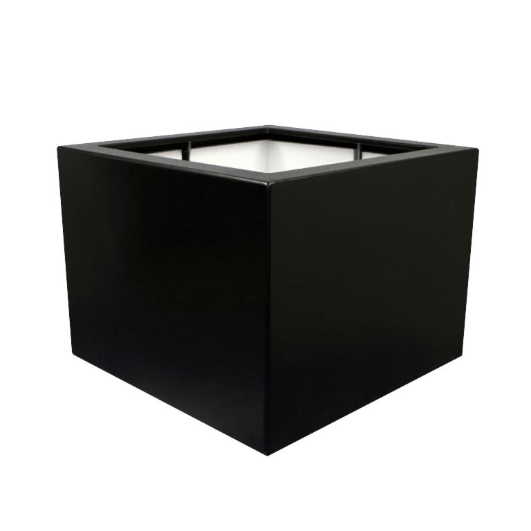 Fiberglas Pflanzkübel - Viereck - 80 x 80 x 40 cm - Mit Boden