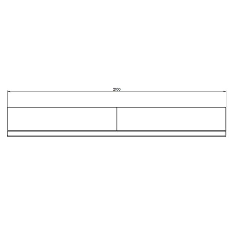 Stützwand aus Cortenstahl gerade 200 cm (Höhe 40 cm)