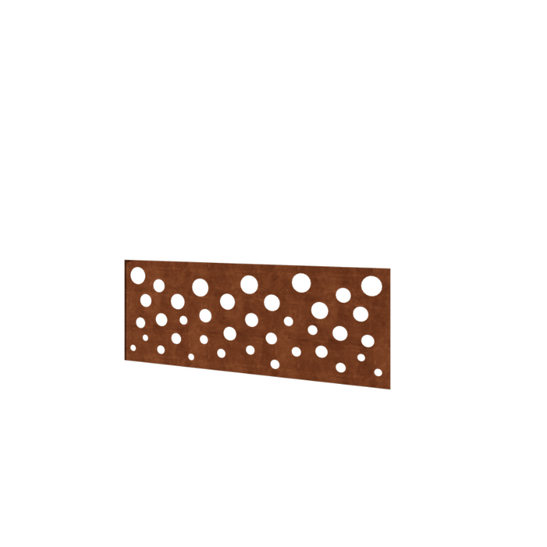 Cortenstahl Sichtschutzzaun H - Paneel B - 120 x 47,5 cm
