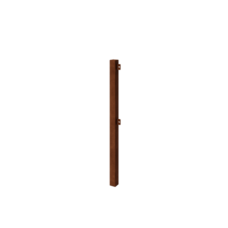 Cortenstahl Zierzaun - Endpfosten - 110 cm Cortenstahl Zierzaun - Endpfosten - 110 cm