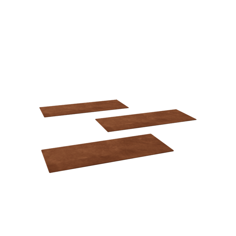 Cortenstahl Trittplatte - Rechteckig - 60 x 25 cm