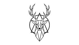 Wanddekoration aus Metall Deer 2.0