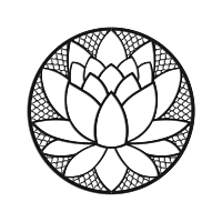 Wanddekoration aus Metall Lotus Flower