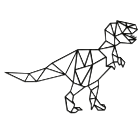 Wanddekoration aus Metall Dinosaur