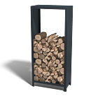 Holzlager aus pulverbeschichtetem Stahl Indiana 1800x800x400
