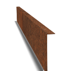Einfassung gebogen aus Cortenstahl 120mm (Länge 2400mm)