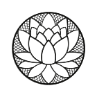 Wanddekoration aus Metall Lotus Flower
