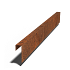 Aufsatzprofil Cortenstahl 150x50x50 (Länge 1500mm)