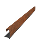 Aufsatzprofil Cortenstahl 150x60x50 (Länge 2400mm)