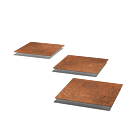 Trittplatte Cortenstahl Quadrat 300x300