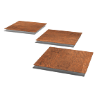 Trittplatte Cortenstahl Quadrat 400x400