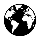Metalen wanddecoratie Globe