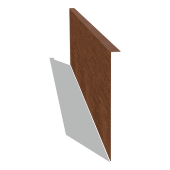 Einfassung gebogen aus Cortenstahl 34 cm (Länge 150 cm)
