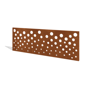 Sichtschutzzaun aus Cortenstahl H Paneel B 180 x 63,3 cm