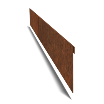 Einfassung abgeflacht aus Cortenstahl 23 cm (Länge 240 cm)
