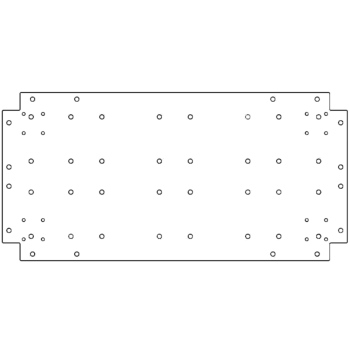 Bodenplatte aus verzinktem Stahl 40 x 80 cm