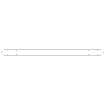 Bodenplattenverbinder aus verzinktem Stahl 120 cm