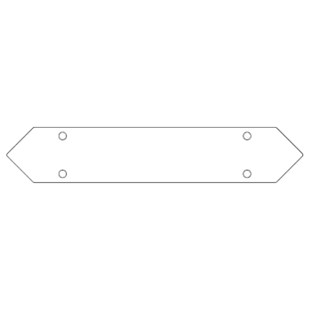 Bodenplattenverbinder aus verzinktem Stahl 40 cm