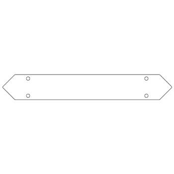 Bodenplattenverbinder aus verzinktem Stahl 50 cm