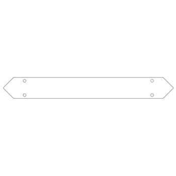 Bodenplattenverbinder aus verzinktem Stahl 60 cm