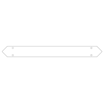 Bodenplattenverbinder aus verzinktem Stahl 70 cm