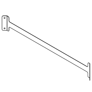 Kupplungsstrebe aus verzinktem Stahl 100 cm
