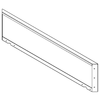 Pulverbeschichtete Stahlplatte 30 x 120 cm
