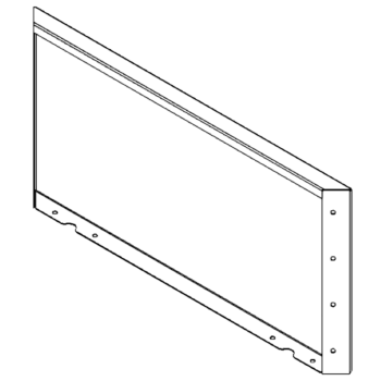 Cortenstahlplatte 40 x 80 cm