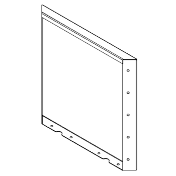Cortenstahlplatte 50 x 50 cm