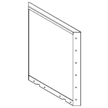 Cortenstahlplatte 60 x 50 cm