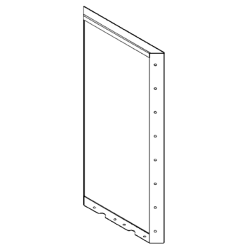 Cortenstahlplatte 80 x 40 cm