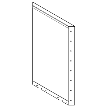 Cortenstahlplatte 80 x 50 cm