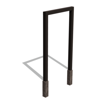 Pergola gerade aus pulverbeschichtetem Stahl 150 cm