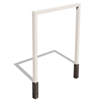 Pergola gerade aus pulverbeschichtetem Stahl 250 cm