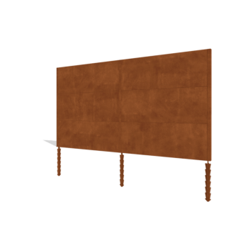Sichtschutzzaun aus Cortenstahl H3 Komplettsatz 378 cm