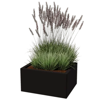 Pflanzkübel aus Stahl - Rechteckig - 50 x 60 cm