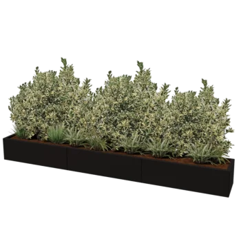 Hochbeet XXL aus Stahl - Rechteckig - 300 x 40 x 40 cm - Andere RAL farbe - Ohne Bodenplatte