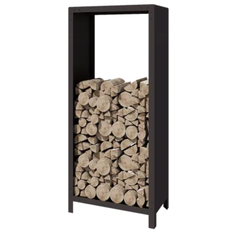 Holzlager aus Stahl - Indiana - 80 x 40 x 180 cm - RAL7016 matte (anthrazitgrau)