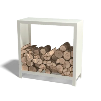 Holzlager aus Stahl - Indiana - 100 x 40 x 100 cm