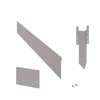 Rasenkante aus verzinktem Stahl - Abgeflacht - Höhe 13 cm - Kompletter Satz 24 meter