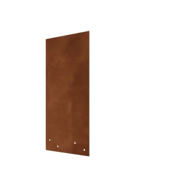 Cortenstahl Verbindungsplatte - Gerade - Höhe Beeteinfassung 45 cm